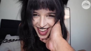 Goth tgril dominated by her stepdaddy