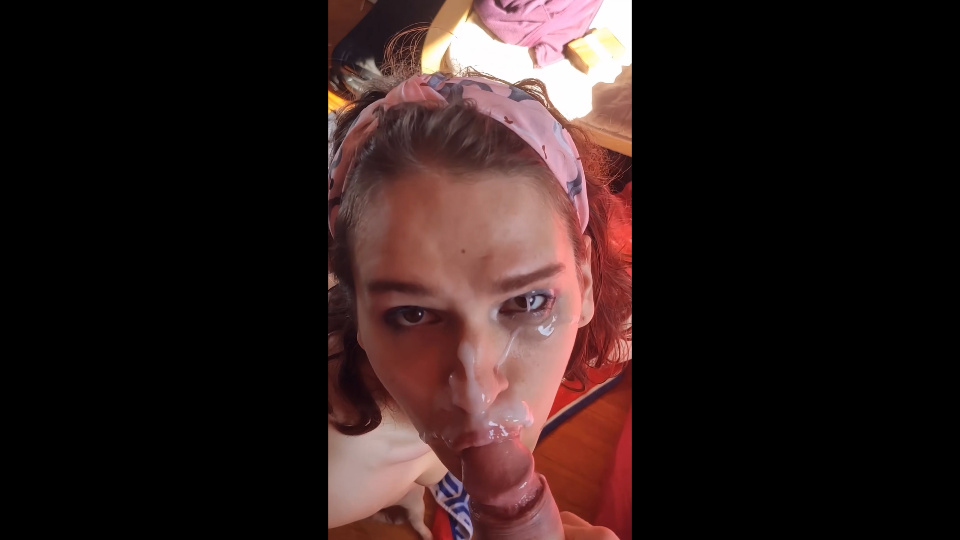 Private: Sissy slave gags on cock and gets facials in deepthroating compilation